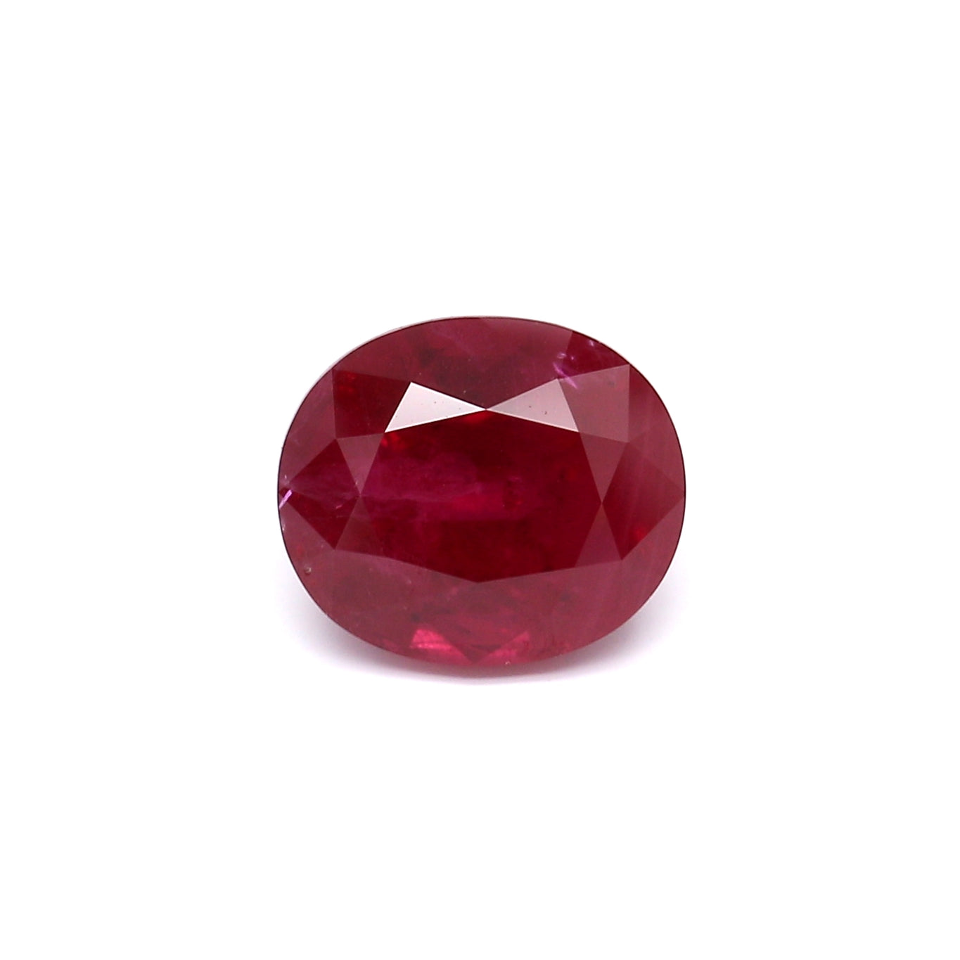 5.09ct Vivid Red, Oval Ruby, Thailand - 10.18 x 8.74 x 6.54mm