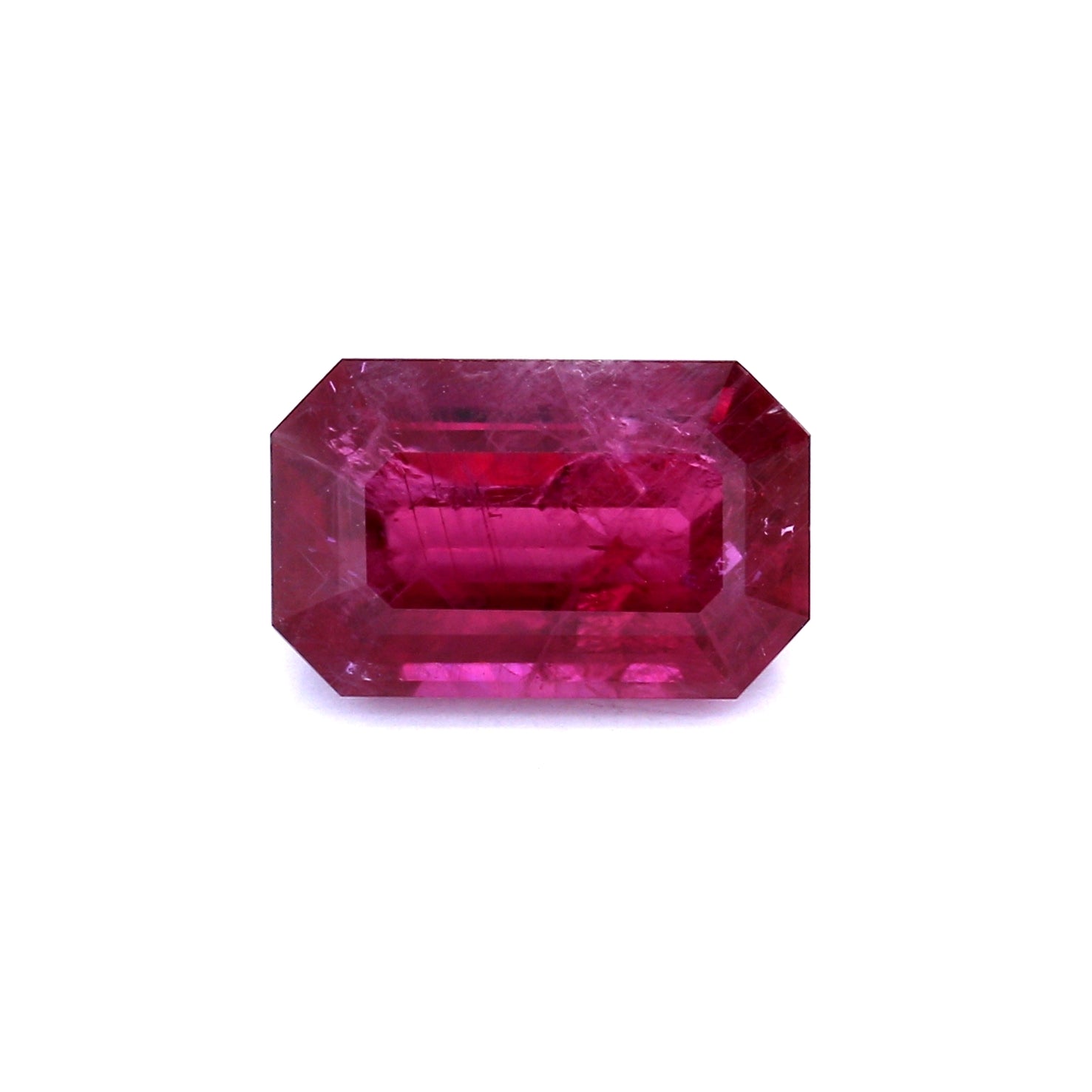 5.16ct Purplish Red, Octagon Ruby, East Africa - 12.70 x 7.98 x 4.84mm