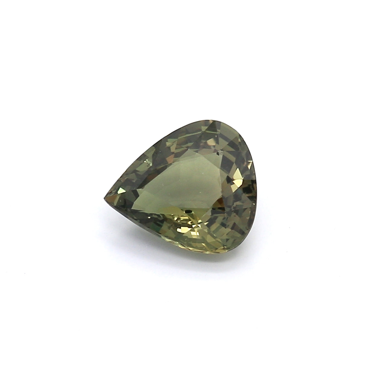 2.12ct Yellowish Green, Pear Shape Sapphire, No Heat, Madagascar - 8.81 x 7.94 x 4.08mm