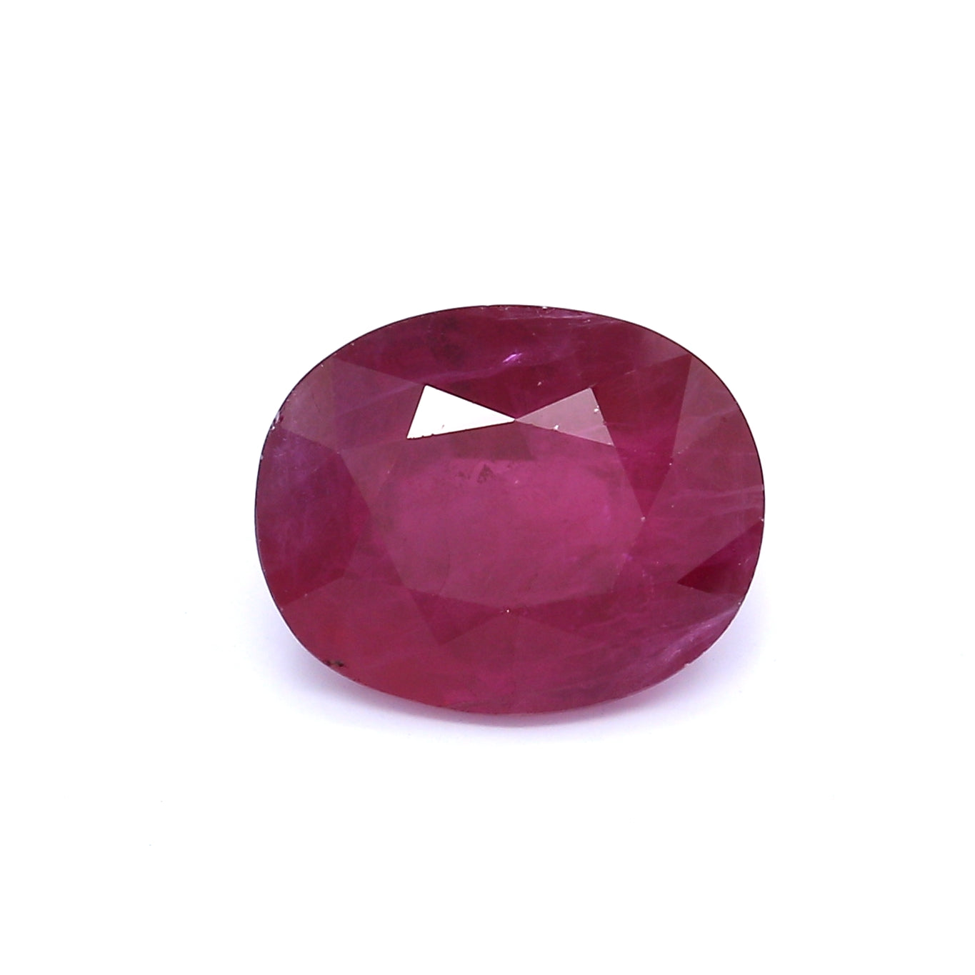Ruby, Purplish red, Oval, H(b), East Africa
