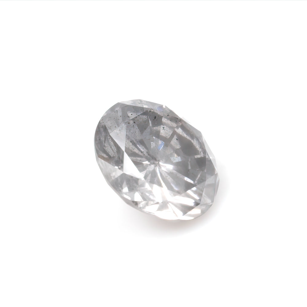 Colored Diamond, Grey, Fancy, SI1, Round, Untreated