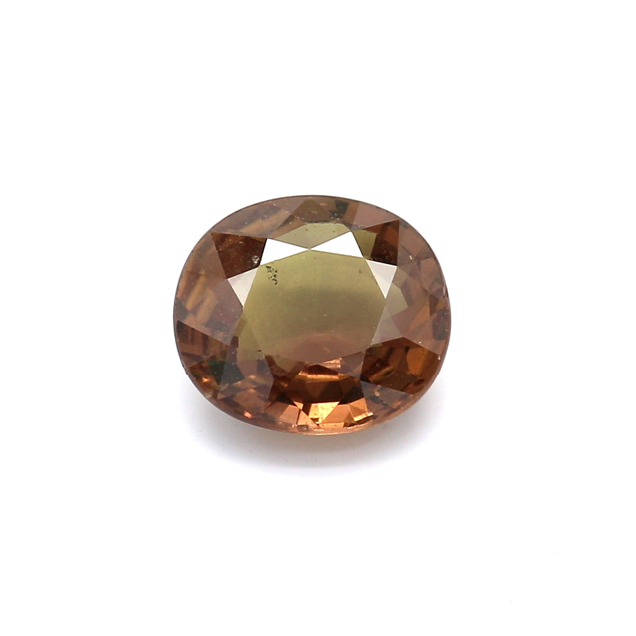 Fancy Sapphire, Greenish brown, Oval, Untreated, East Africa