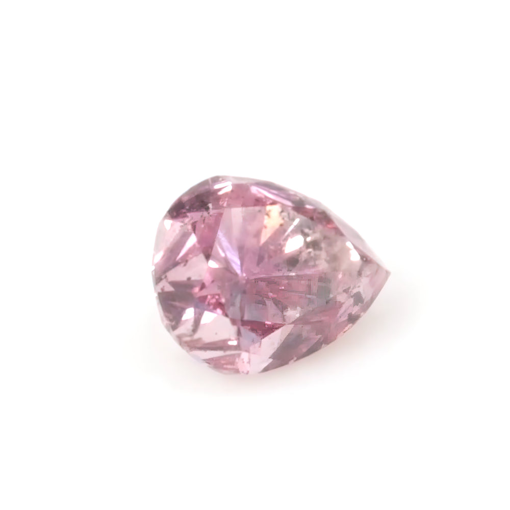 Colored Diamond, Purplish pink, Fancy Intense, SI1, Pear-shaped, Untreated