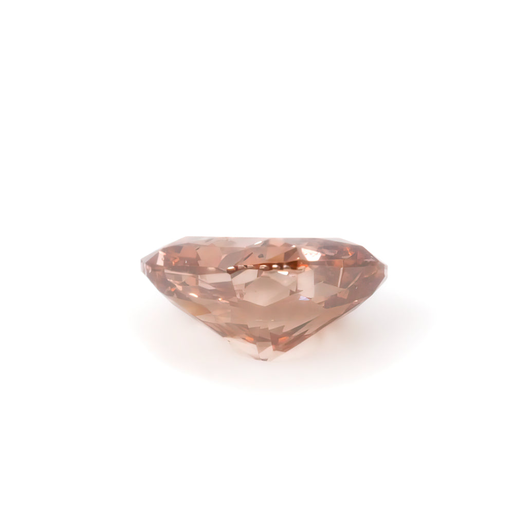 Colored Diamond, Brownish Orangy Pink, Deep, SI1, Cushion, Untreated