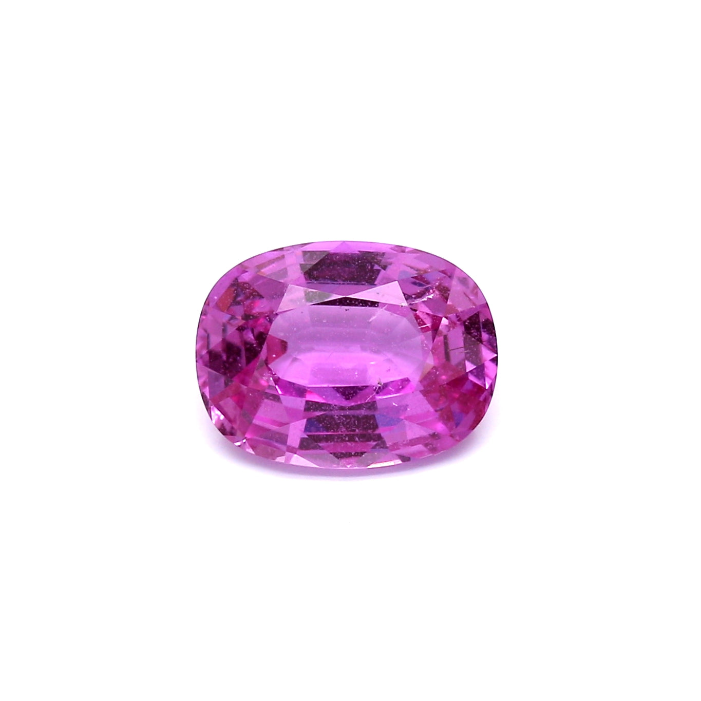 3.20ct Purplish Pink, Cushion Sapphire, Heated, Madagascar - 10.21 x 7.69 x 4.53mm