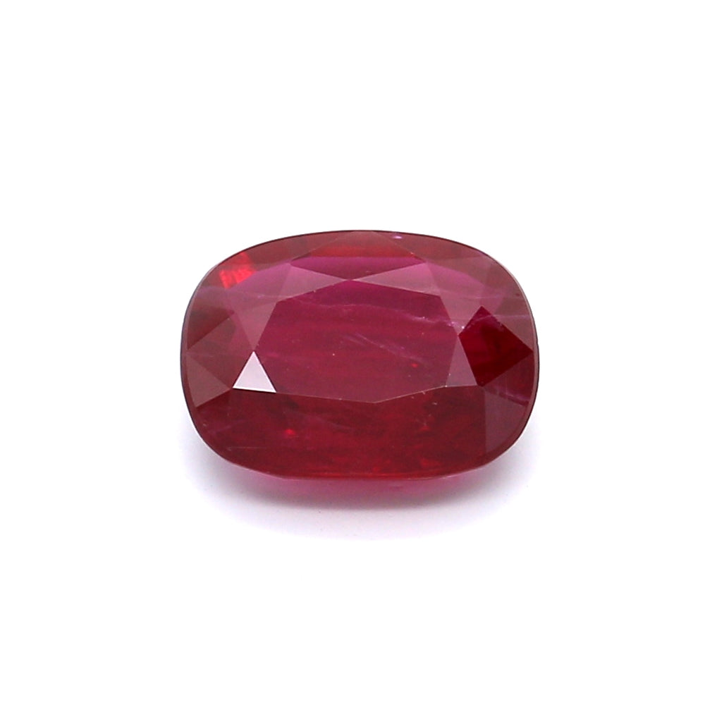 1.84ct Cushion Ruby, H(b), Thailand - 8.60 x 7.26 x 2.88mm