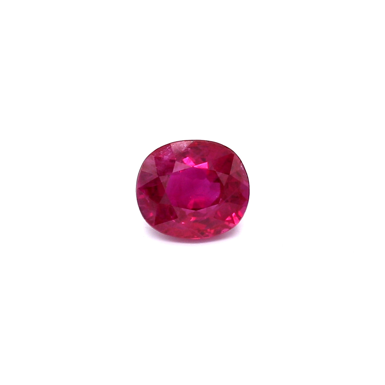 1.14ct Purplish Red, Cushion Ruby, Heated, Myanmar - 6.41 x 5.60 x 3.57mm