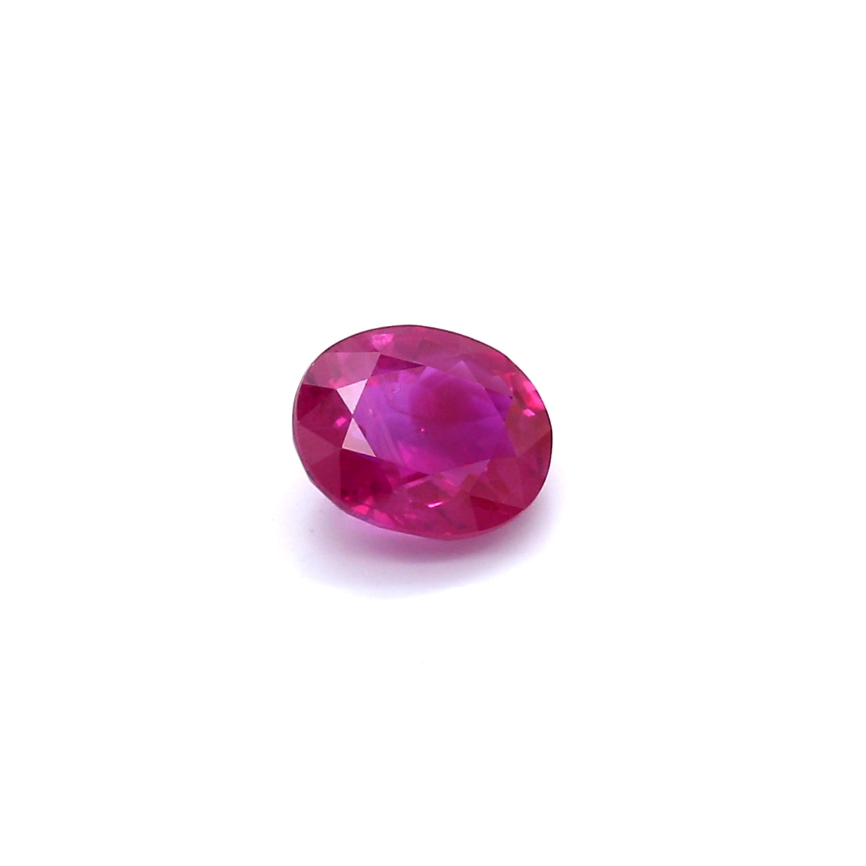 Ruby, Pinkish Red, Oval, H(a), Myanmar