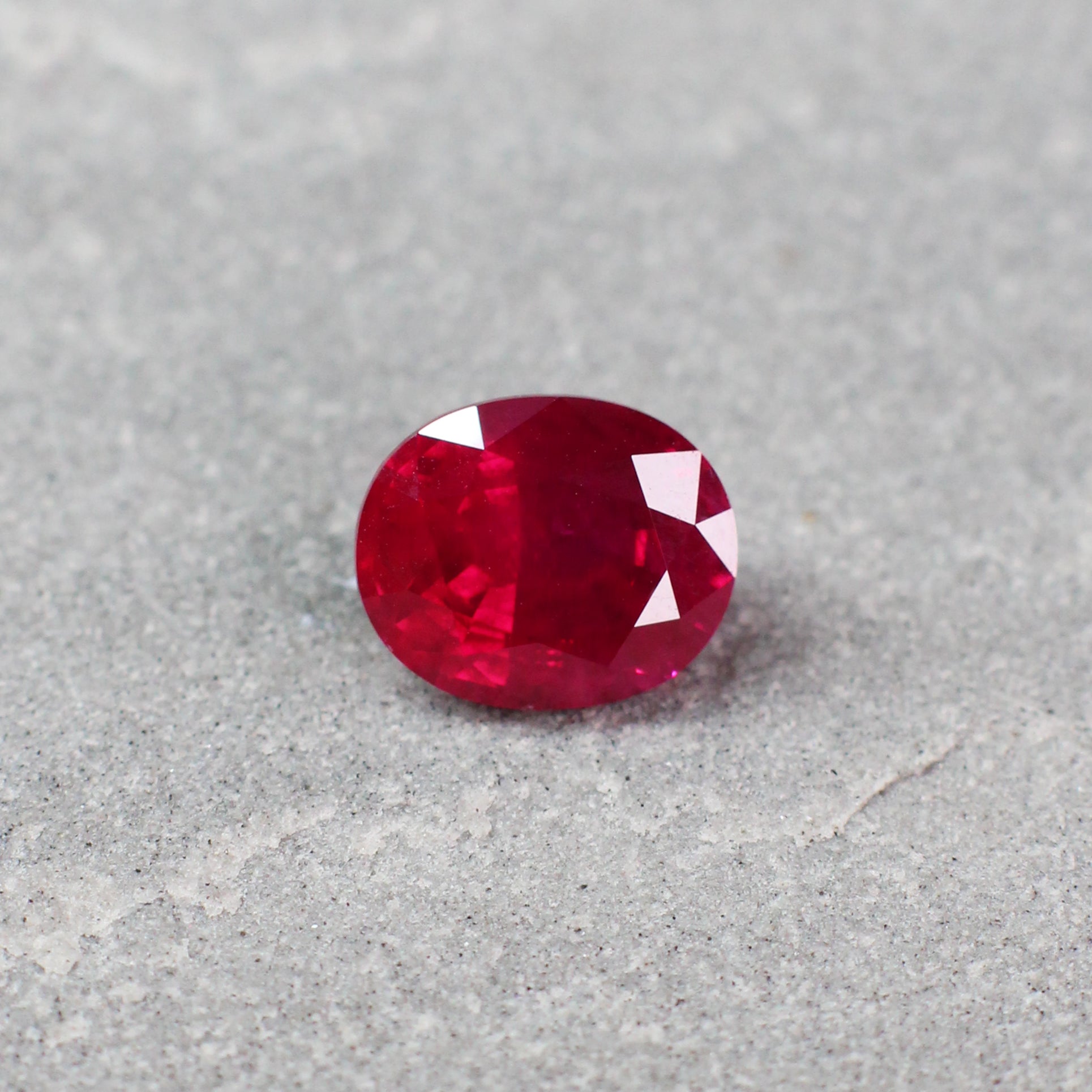 2.41ct Oval Ruby, Heated, Myanmar - 8.47 x 6.99 x 4.90mm