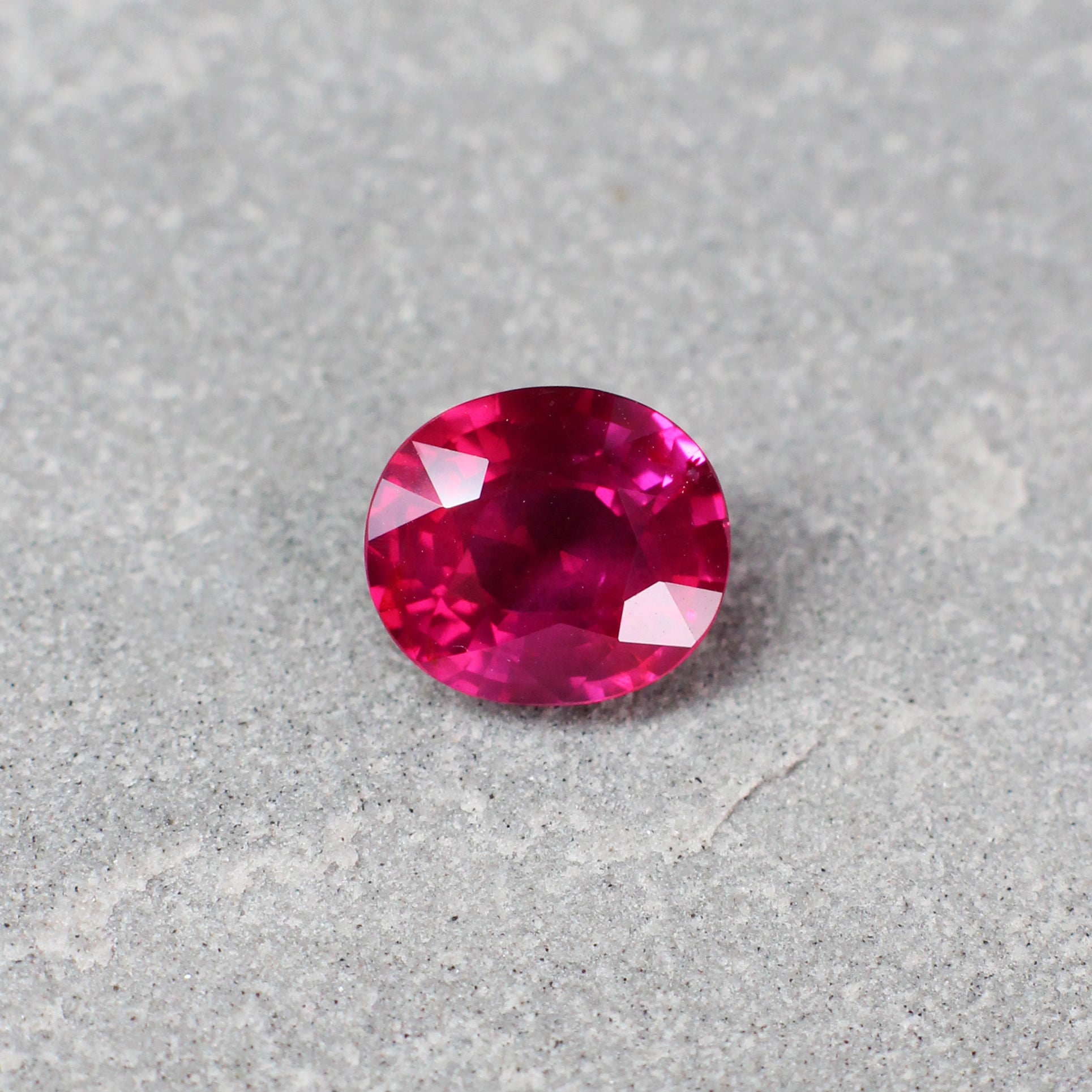2.05ct Oval Ruby, Heated, Mozambique - 8.05 x 7.01 x 4.19mm
