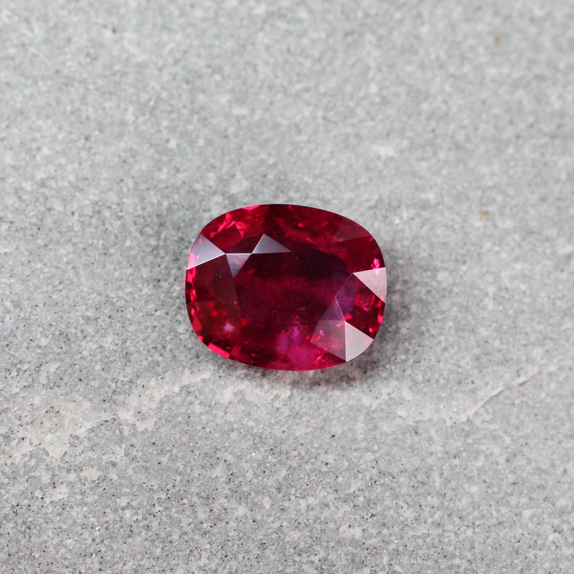 2.07ct Cushion Ruby, Mozambique - 8.44 x 6.94 x 3.47mm