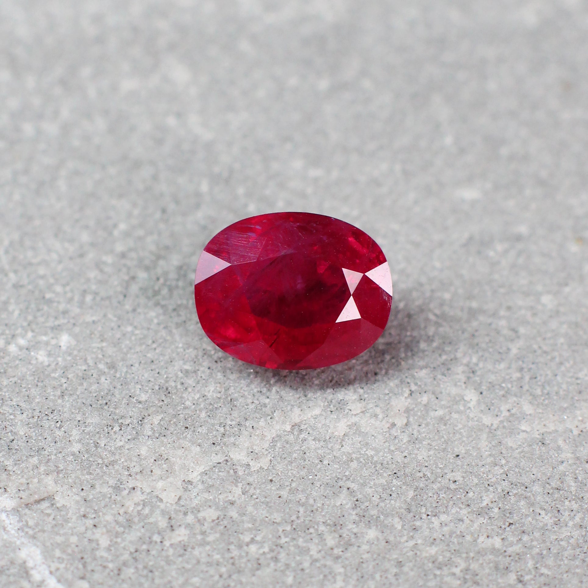 1.93ct Cushion Ruby, H(a), East Africa - 7.93 x 6.35 x 4.22mm