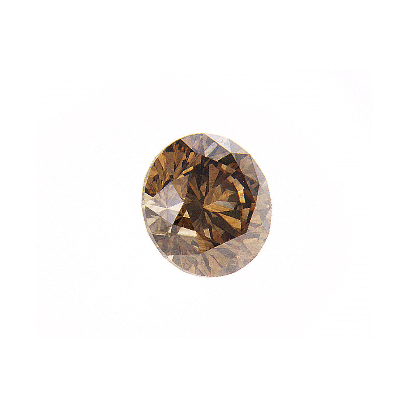 0.61ct Deep Brown, Round Diamond, SI2 - 5.29 - 5.31 x 3.43mm