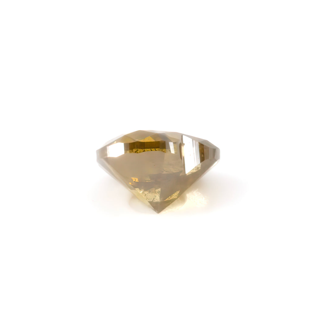 Colored Diamond, Greenish yellow, Deep, Heart-shaped, Untreated