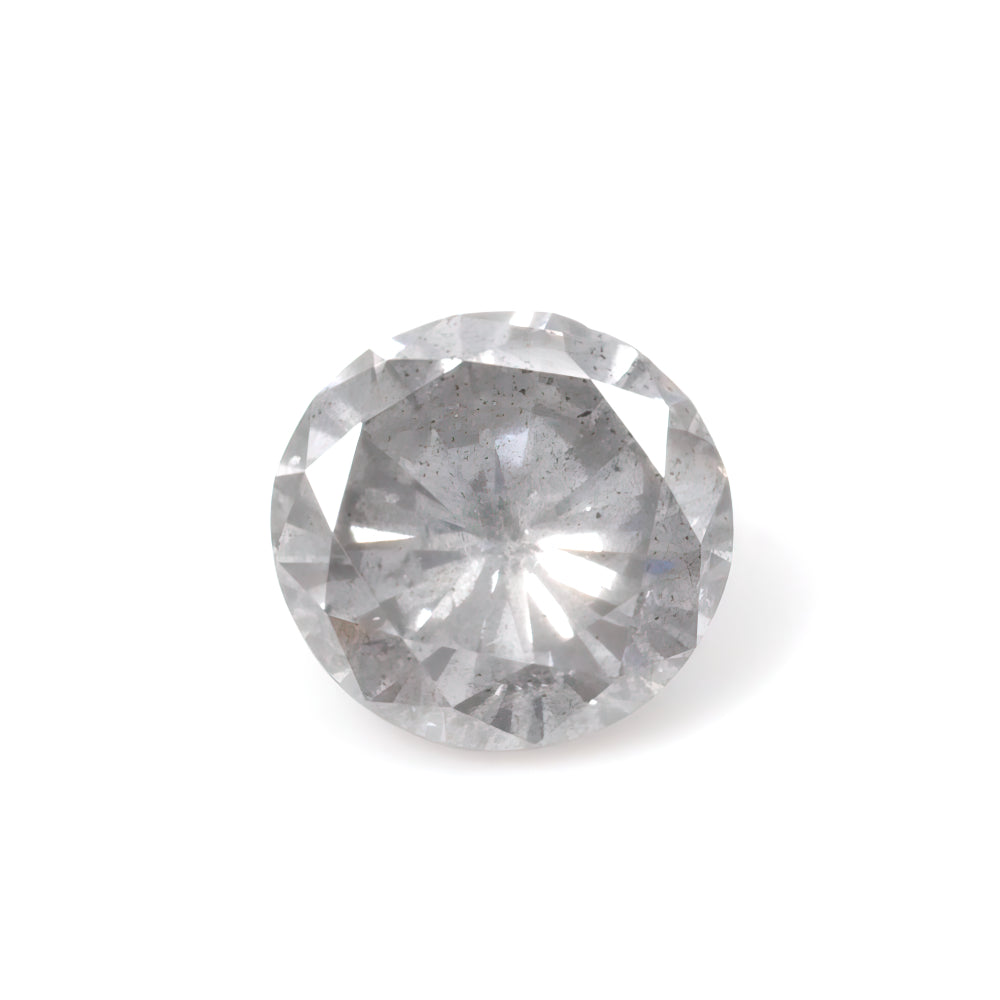 Colored Diamond, Grey, Fancy, SI1, Round, Untreated