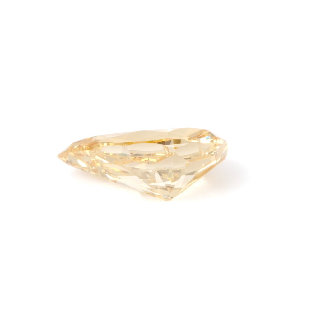 Colored Diamond, Orange Yellow, Fancy Intense, SI1, Pear-shaped, Untreated