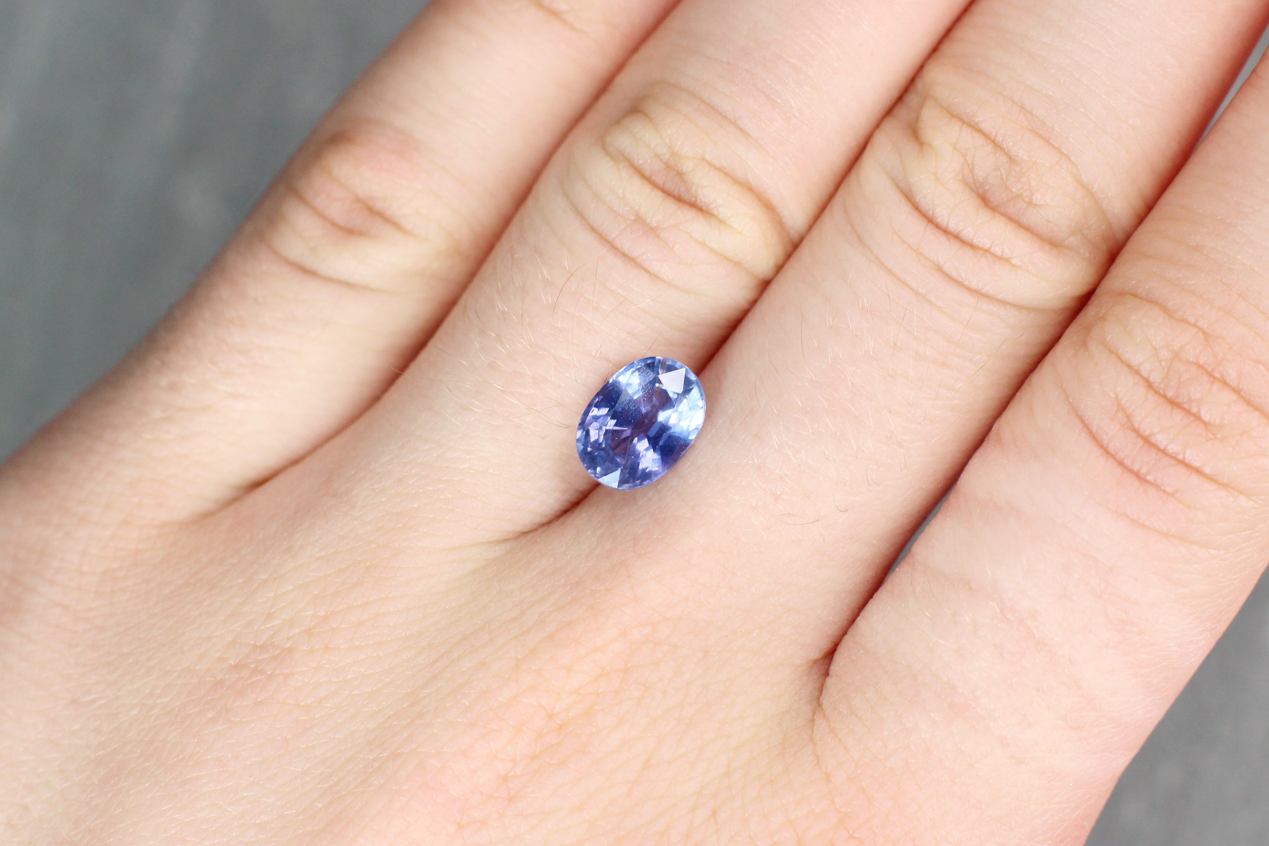 2.79ct Violetish Blue / Purple, Oval Color Change Sapphire, Heated, Madagascar - 9.10 x 6.70 x 5.04mm