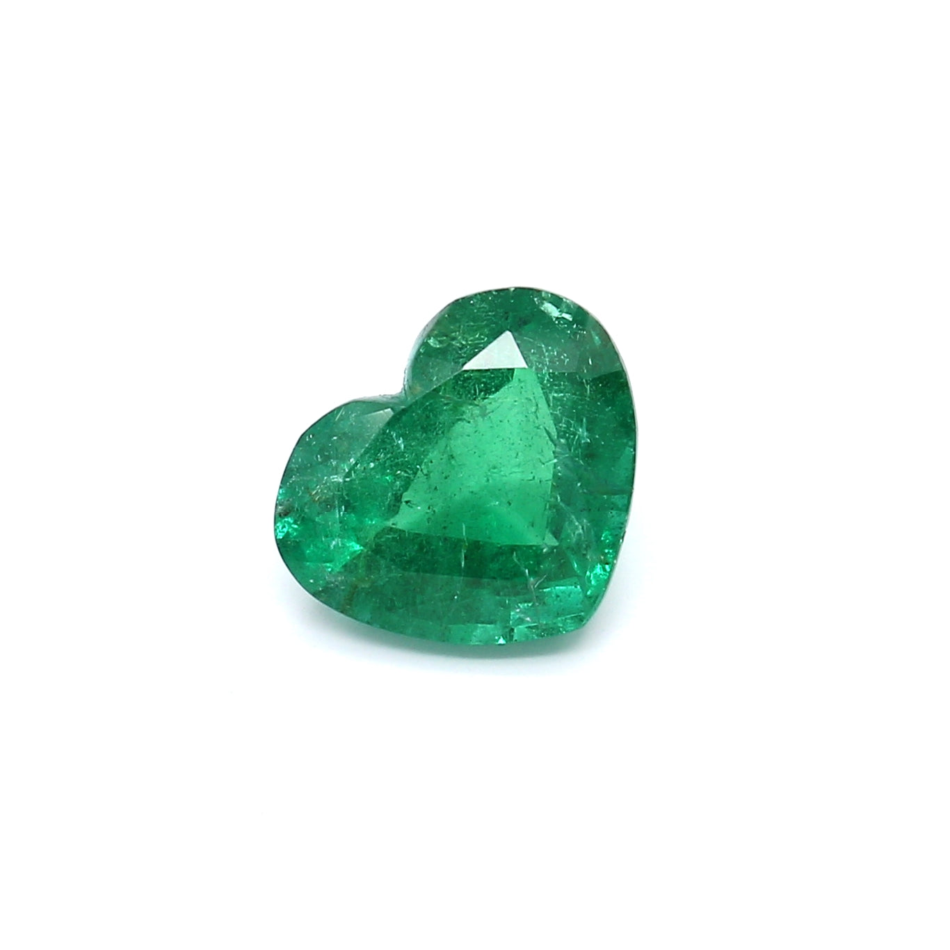 2.34ct Heart Shape Emerald, Moderate Oil, Zambia - 8.38 x 10.07 x 5.08mm