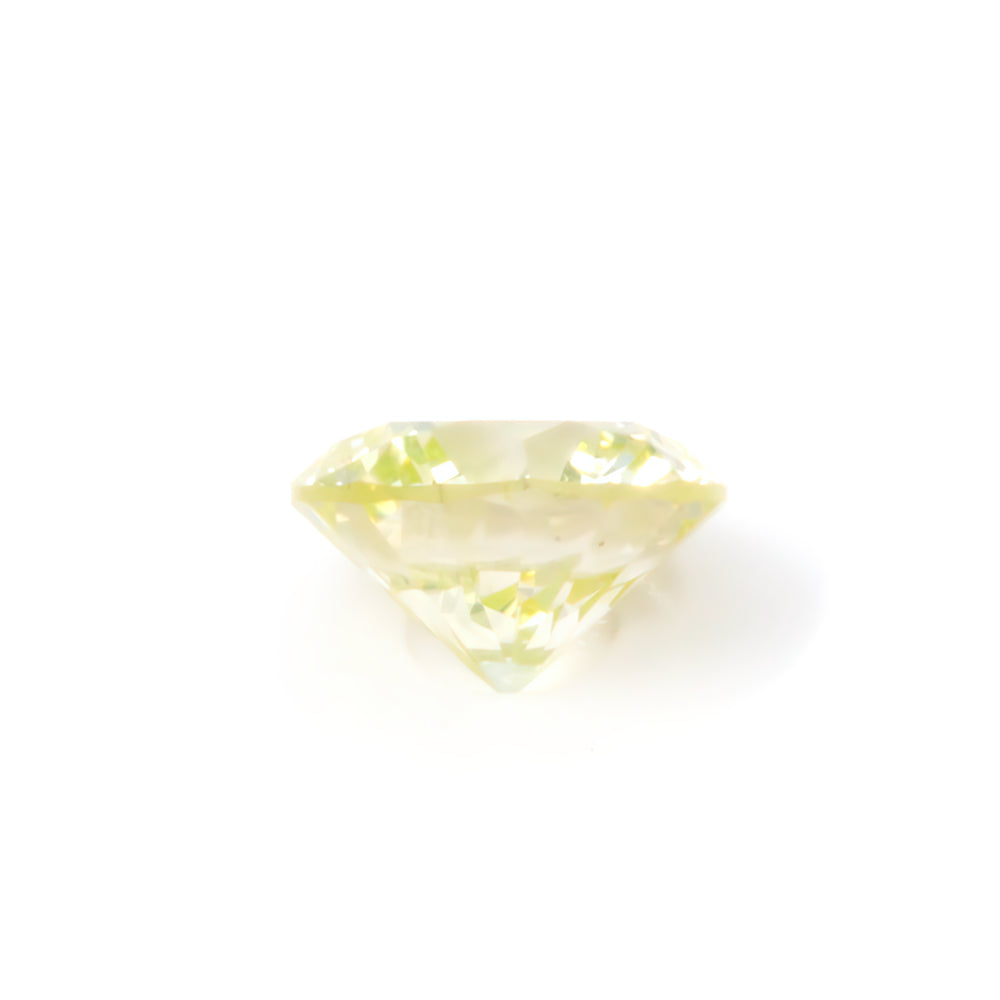 Colored Diamond, Green Yellow, Fancy, SI1, Round, Untreated