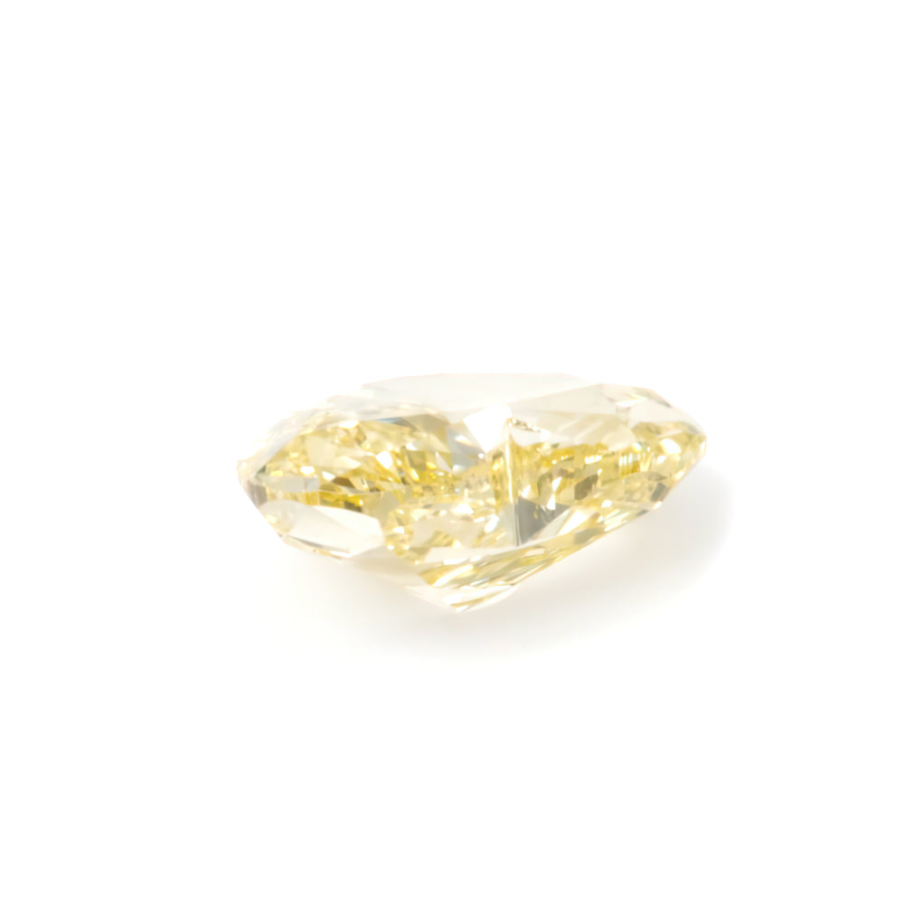 Colored Diamond, Yellow, Fancy, Heart-shaped, Untreated
