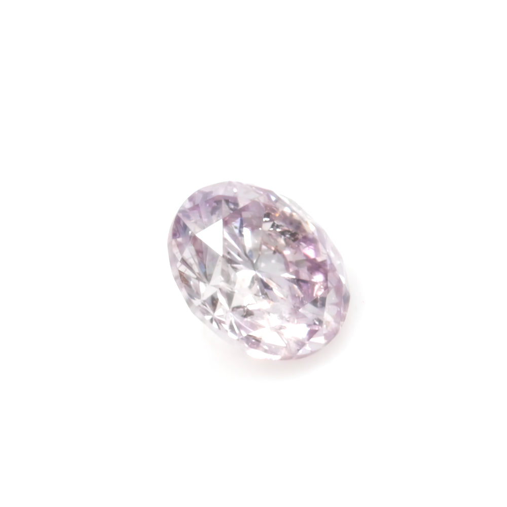 Colored Diamond, Purplish pink, Fancy Light, I1, Round, Untreated