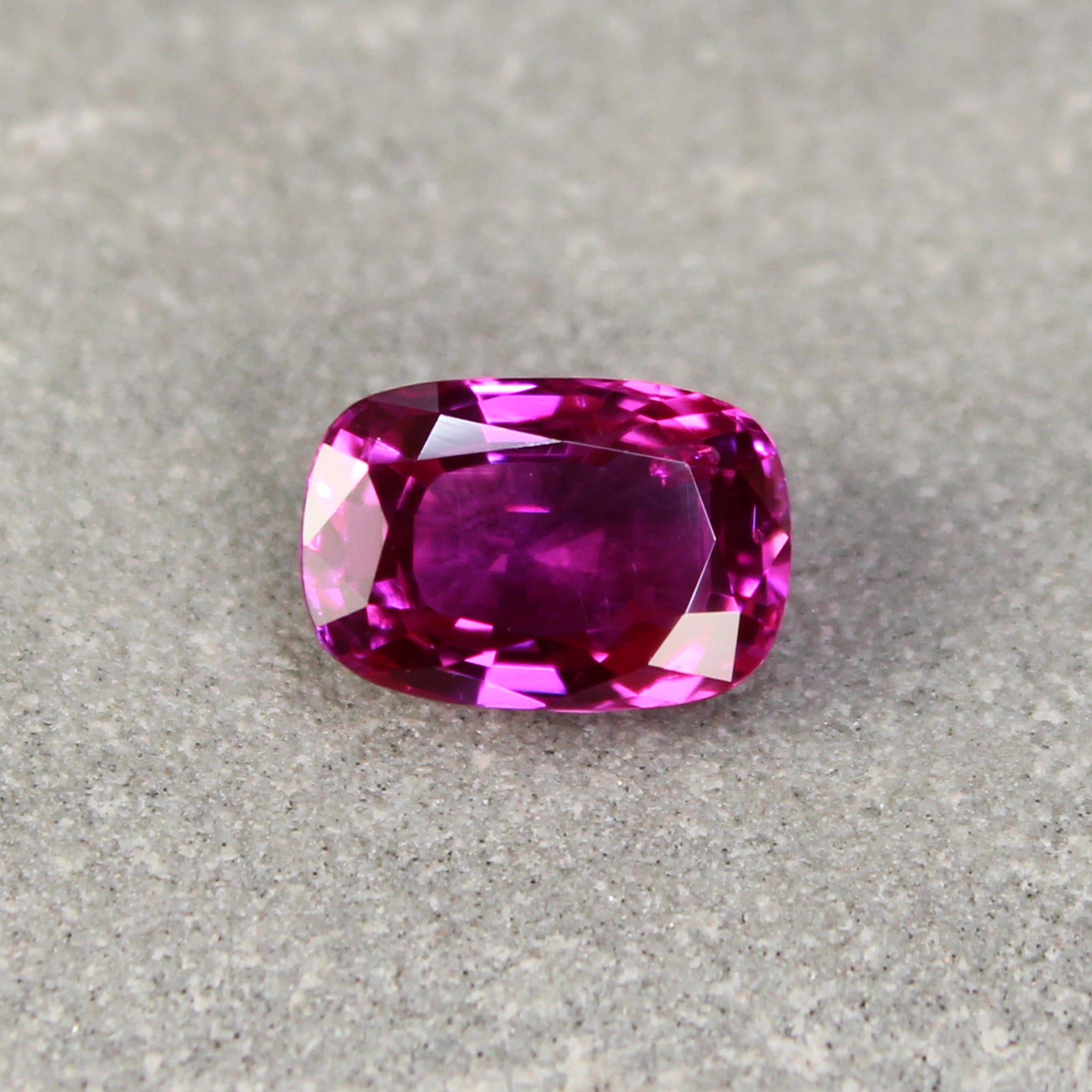 2.33ct Pinkish Red, Cushion Ruby, No Heat, Myanmar - 8.86 x 6.03 x 4.30mm